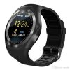 Y1 smart watch wristband style high resolution Relogio Android phone Sim GSM remote camera / camera information display sport pedometer
